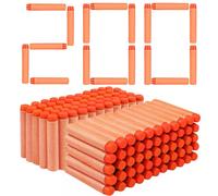 VCOSTORE 200 Balas Nerf de Espuma 7.2cm, Recambio para Pistola Juguete, 4 Colores, Pack 100/200/400 Piezas