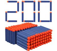 VCOSTORE 200 Balas Nerf de Espuma 7.2cm, Recambio para Pistola Juguete, 4 Colores, Pack 100/200/400 Piezas
