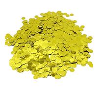 VCOSTORE - Confeti de papel, diseño de círculos, confeti para bodas, vacaciones, aniversarios, cumpleaños, Dorado