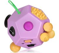 VCOSTORE Fidget Cube with 12 Sides - Original Cubo Antiestres Adultos Dado Antiestres Fidget Cube Toy for All Ages with ADHD, Add, ASD, ADHD