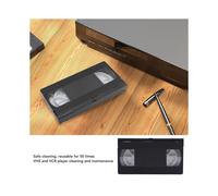 VCR Cleaner VCR VHS Cleaner Reusable Video Player Cleaning Tool Dry Technology No Fluid Required