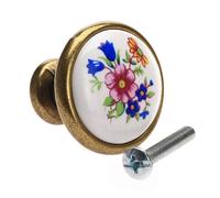 VCSZYAFX 2 unids/lote perillas armario puerta flor cajón armario tirador perilla muebles Tirador Armario(Orchid)