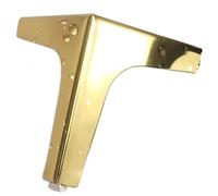 VCSZYAFX 8 Uds 10/13/15cm Muebles gabinete Patas de Metal Pata pie Triangular DIY sofá Mesa Cama Zapato Escritorio(Gold 150mm)