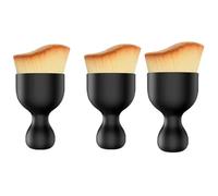 VCSZYAFX Cepillo Suave for Limpieza de Escape Coche, Detalles Polvo con Hendidura Manual y Herramientas Interiores Manga para Eliminar el Polvo(3pcs Black)