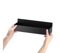 VCSZYAFX Estante magnético de almacenamiento for el hogar, cesta for refrigerador sin perforaciones, soporte for tarros condimentos cocina Se utiliza en refrigeradores y cocinas(Black-2pcs)