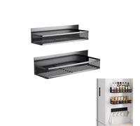 VCSZYAFX Estante magnético de metal for especias, ideal for refrigerador, horno y, for organizar la cocina Se utiliza en refrigeradores y cocinas(3 Sets)