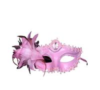 VCSZYAFX Máscara Mascarada Máscara de baile máscaras, máscara encaje hueca, media cara, elegante for, graduación, Mardi Gras para Mujer Hombre(E-Pink)