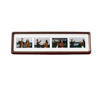 VCSZYAFX Soporte de exhibición marco fotos madera maciza for tríptico DIY, boda pareja varias piezas cuádruple Para decoración del hogar(Black walnut-4)