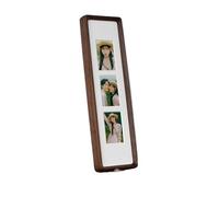 VCSZYAFX Soporte de exhibición marco fotos madera maciza for tríptico DIY, boda pareja varias piezas cuádruple Para decoración del hogar(Black walnut-3)