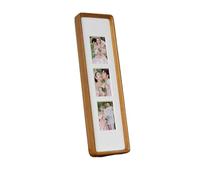 VCSZYAFX Soporte de exhibición marco fotos madera maciza for tríptico DIY, boda pareja varias piezas cuádruple Para decoración del hogar(Teak-3)