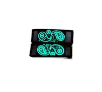 VCSZYAFX West Coast Anacardo Flor Zapatos Hebilla Personalidad Cordón Colgante Decorativo Accesorio para Zapatillas de Senderismo y Deportivas(Luminous black)