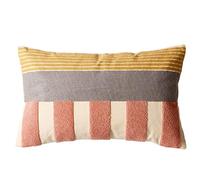 vctops Funda de cojín Decorativa Bohemia geométrica Lumbar, Funda de cojín Bordada de algodón para sofá, Cama (Bordado 9, 12 x 20 Pulgadas)