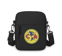 VCUUIK Bolso cruzado casual, logo de pelota de fútbol, globo de globo continental, letras de hombres, mujer de un solo hombro, estampado unisex, moda ajustable con correa de viaje, bolso tote ligero