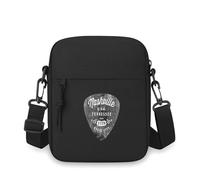 VCUUIK Bolso informal cruzado Nashville Tennessee Music City Guitar Pick Hombres Hombre de un solo hombro Dibujos animados Dibujos animados Impresión, bolso unisex con correa ajustable