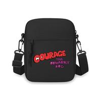 VCUUIK Casual Bandolera Valiente el Perro Cobarde. Hombres de un solo hombro con estampado unisex con correa ajustable y bolso ligero de viaje