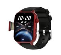 VCYEX - Dispositivos de alerta de caída para personas mayores, reloj inteligente Senior, emergencia y videollamada HD, reloj GPS SOS, para Alzheimer y DemenceRed,1,96 x 1,57 x 0,47