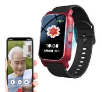 Vcyex Pulseras GPS para Mayores, Reloj localizador Personas Mayores， Reloj De Alarma Personal SOS con Detección De Alerta De Caída, Smartwatch para Personas Mayores Red,28.5 * 2CM
