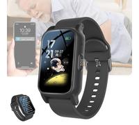 VCYEX Pulseras GPS para Mayores, Reloj localizador Personas Mayores, Reloj De Alarma Personal SOS con Detección De Alerta De Caída, Smartwatch para Personas MayoresBlack,28 * 2cm