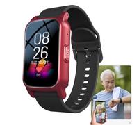 Vcyex Reloj De Emergencia para Ancianos， Reloj Localizador De Personas Mayores，detección De Caídas， Videollamada SOS GPS, Llamada Bidireccional IP67 Resistente Al Agua,Red