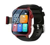 VCYEX Reloj Inteligente con Detección De Caídas, Reloj Localizador GPS, con Botón De Llamada De Emergencia SOS, Smartwatch para Personas Mayores RelojRed,1.96 * 1.57 Inch