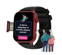VCYEX Reloj Localizador De Personas Mayores, con Detección De Caídas para Personas Mayores, con GPS, Botón SOS, Videollamadas, para AlzheimerRed,1.96 * 1.57 Inch