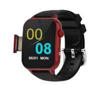 VCYEX Reloj Localizador Personas Mayores, con Detección De Caídas para Personas Mayores, con GPS, Botón SOS, Llamada Bidireccional Resistente Al AguaRed,1.96 * 1.57 Inch