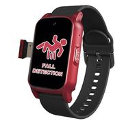 VCYEX Reloj Localizador Personas Mayores Reloj Localizador GPS Ancianos Pulsera Avisador con Detección Caídas SOS SmartwatchRed,1.25 * 0.57 * 2.22inch