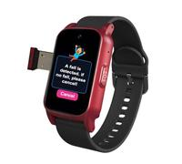 VCYEX Reloj Personas Mayores, con Detección De Caídas Smartwatch, Reloj Localizador GPS con Botón De Llamada De Emergencia SOS, para Demencia/AlzheimerRed,1.25 * 0.57 * 2.22inch