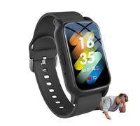 VCYEX Smartwatch con Llamadas, con Detección De Caídas, Videollamada SOS Reloj Localizador Personas Mayores, para Demencia/Alzheimer Reloj para Personas MayoresBlack,1.25 * 0.57 * 2.22inch