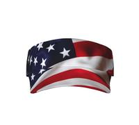 VCzsdff American Flag1 - Gorra de poliéster ligera y ajustable para correr, playa, vacaciones, color negro