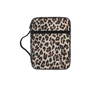 VCzsdff Bolsa de almacenamiento con estampado de leopardo, resistente al agua, soporte de papelería, estuche de estudio de culto de iglesia