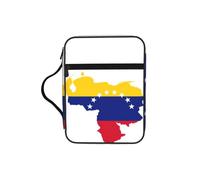 VCzsdff Bolsa de almacenamiento con la bandera de Venezuela, resistente al agua, soporte de papelería, estuche de estudio de adoración de iglesia