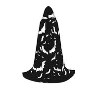 VCzsdff Capa gótica medieval con capucha de murciélagos voladores de Halloween para adolescentes, disfraz de cosplay para feria renacentista, teatro