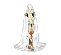 VCzsdff Clever - Capa gótica medieval con capucha para adolescentes, disfraz de jirafa, disfraz de teatro