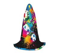 VCzsdff Colorida capa medieval gótica con capucha para adolescentes, disfraz de cosplay para feria renacentista, teatro