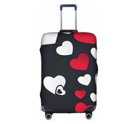 VCzsdff Funda de equipaje con estampado Happy Valentine's Day2, lavable, antiarañazos, para equipaje de 18 a 32 pulgadas, White, S
