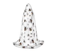 VCzsdff Funny Bees - Capa gótica medieval con capucha para adolescentes, disfraz de cosplay, feria renacentista, teatro, bata