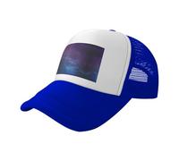 VCzsdff Gorras de béisbol con estampado interestelar de universo con estrellas, de malla transpirable, sombreros de camionero para aventuras al aire libre, azul, Talla única