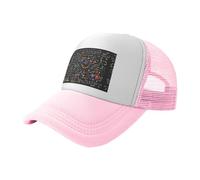 VCzsdff Gorras de béisbol impresas con fórmula matemática, sombreros de camionero de malla transpirable, sombreros de sombrero, para aventuras al aire libre, rosa, Talla única