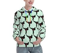 VCzsdff Karate Boy Vector - Sudadera con capucha de manga larga para mujer, con cinturón intercambiable, suave, con bolsillos, suéter de invierno, Negro, S