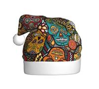 VCzsdff Sugar And Skulls Style Printing Unisex Adult Annual Ceremonia 1 Pcs Christmas Headbands Decoration Christmas Tree Snowman Santa Hat