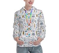 VCzsdff The Nature Wildlands - Sudadera con capucha para mujer, suave, de manga larga, con bolsillos, para invierno, Negro, S