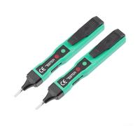 VD-07 Probador de voltaje sin contacto para alarmas audibles y visuales, AC/DC hasta 250V, prueba de polaridad y continuidad, detección de punto de interrupción, aislamiento ABS - Verde/Rojo (B)