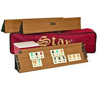VD Vatan Okey Rummy - Juego turco Okey Rummy Romee de madera pesada (marrón claro)