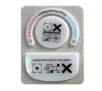 Vdaxvme 1 juego de almohadillas de cristal para patines, bordes curvados redondeados, repuesto para GPX Superlight
