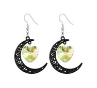 Vdaxvme 1 par de aretes colgantes de flores para mujeres y niñas, con borlas de hada, elegante accesorio de joyería, metal, diamante