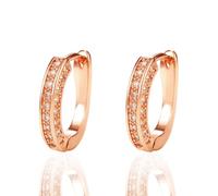 Vdaxvme 1 par de aretes de aro grandes con diamantes de imitación, de lujo, brillantes de cristal, para mujeres y niñas, accesorios de joyería de moda