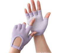 Vdaxvme 1 par de guantes de entrenamiento de silicona antideslizantes de cinco dedos para entrenamiento de pesas, gimnasio, levantamiento de pesas, para mujeres y hombres, guantes de entrenamiento de