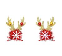 Vdaxvme 1 par de horquillas coloridas para el pelo, horquillas de Navidad cómodas para fiestas de cumpleaños infantiles