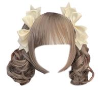 Vdaxvme 1 par de horquillas para el pelo con lazo en 3D, horquillas para el pelo femeninas, para cosplay, accesorios para el cabello modernos y únicos